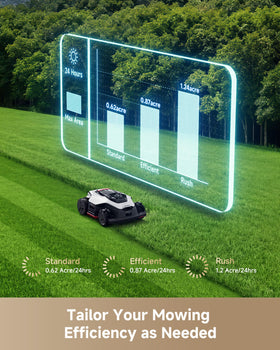 DREAME ultra-quiet mowing for day or night use.