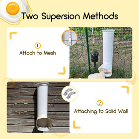 DreameHill feeder with rain cover highlights weatherproof protection for outdoors.