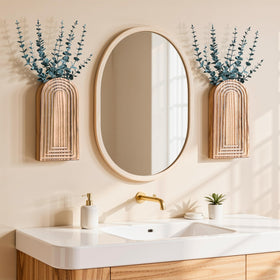 DREAMLOOM artificial eucalyptus stem highlights vibrant faux greenery in any room.