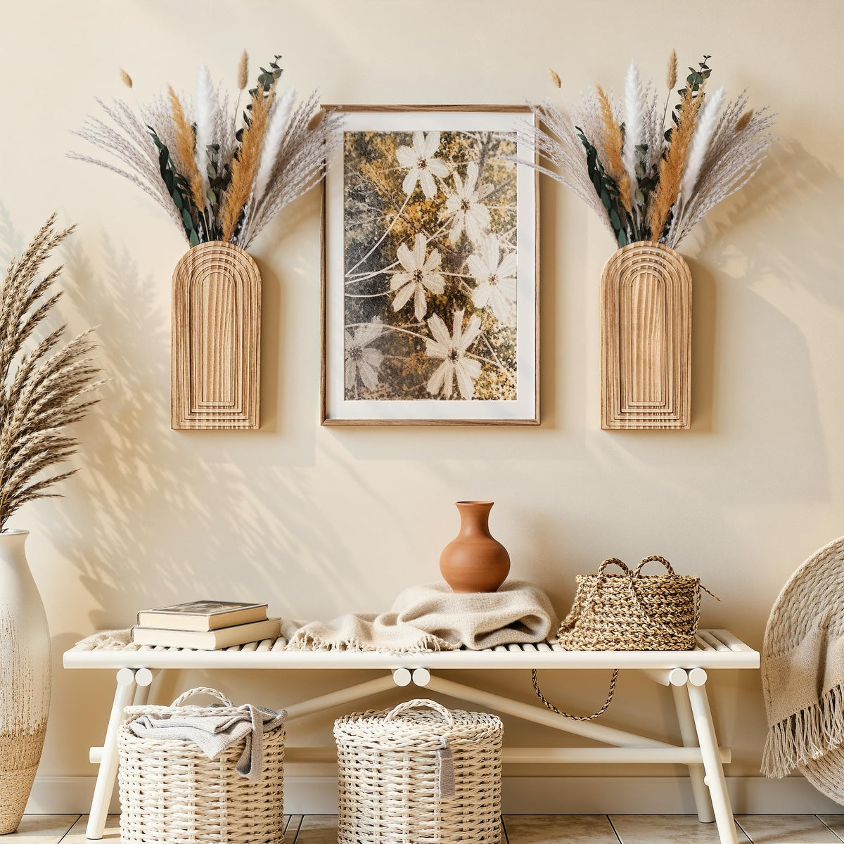 Dreamloom entryway wall decor for narrow spaces maximizes vertical style.