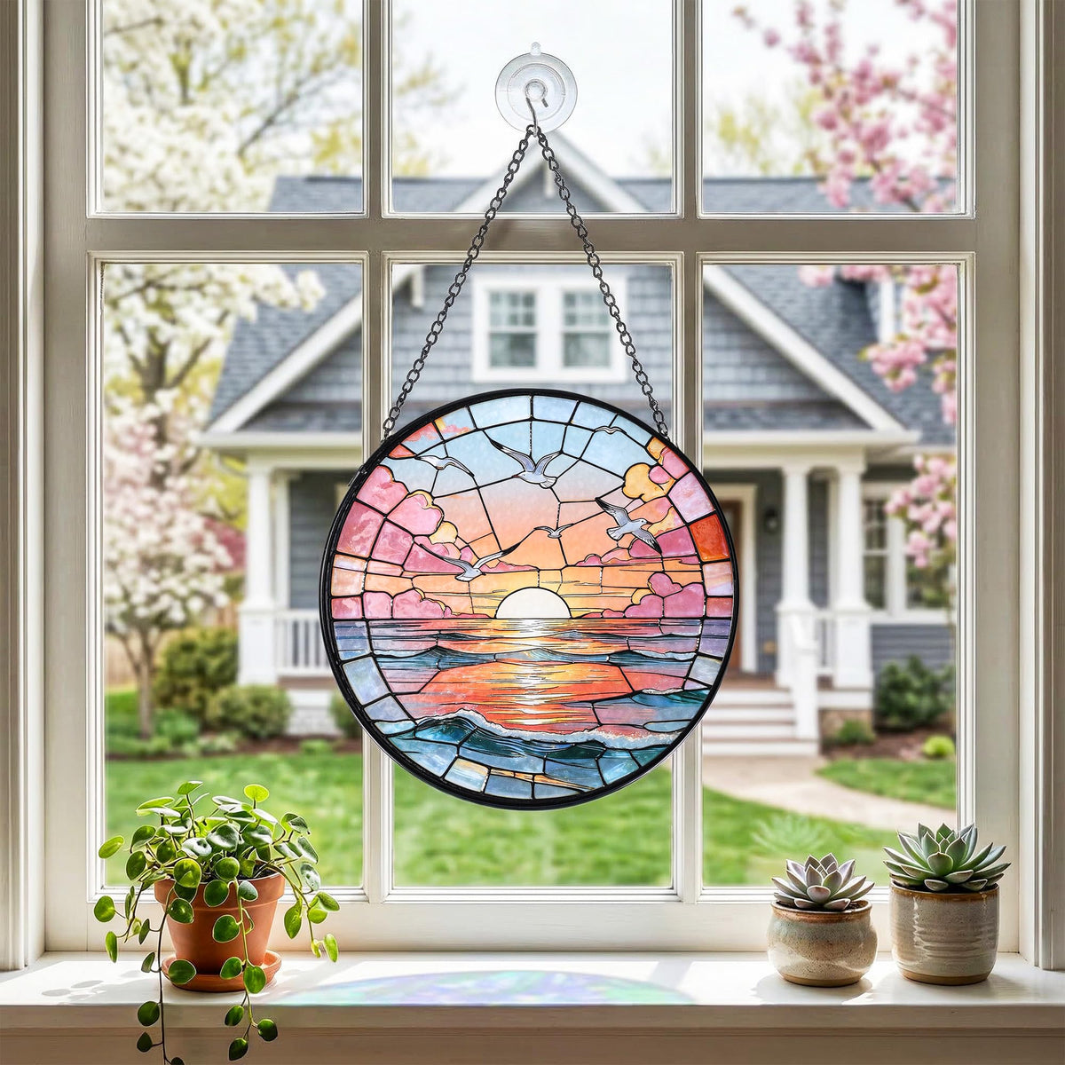 DREAMLOOM gift-ready stained glass decor for nature lovers