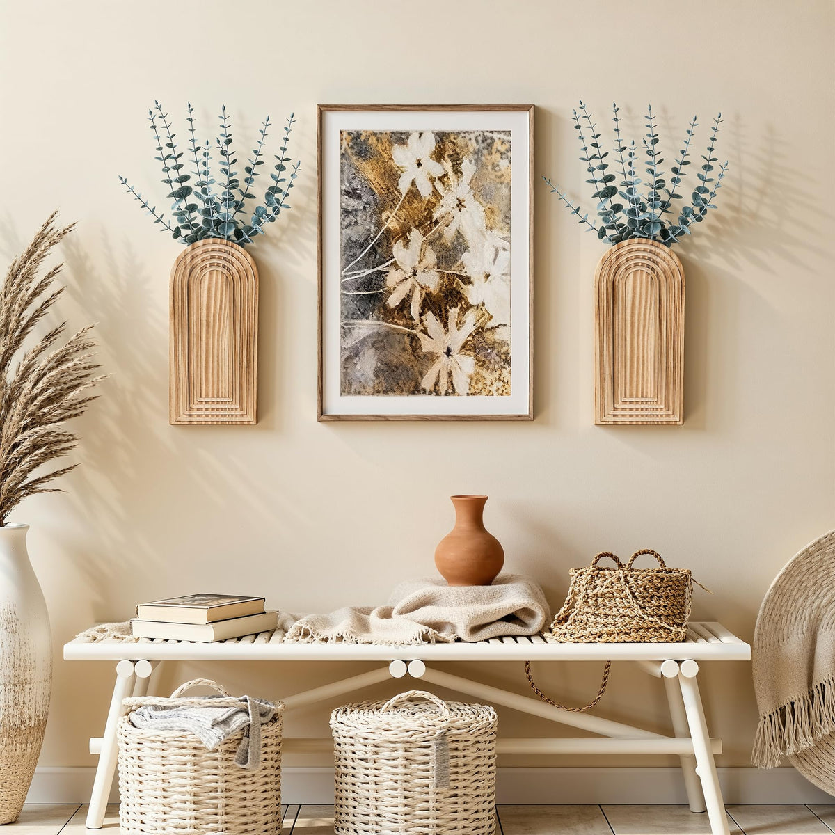 DREAMLOOM wall vase installation hardware included for quick, secure hanging.