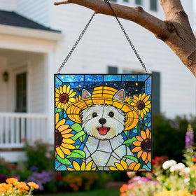 DreamLoom window art dog suncatcher for bright interiors.