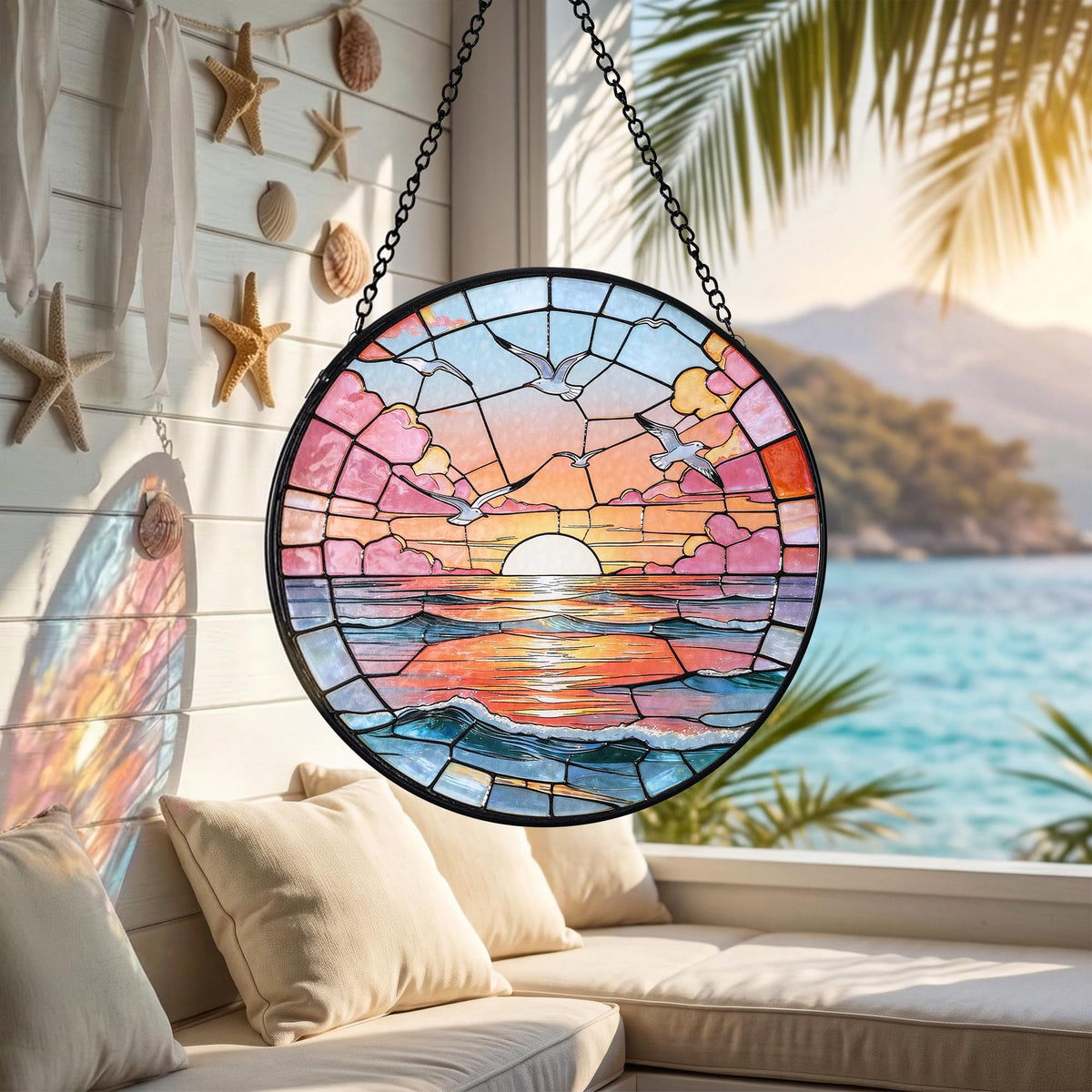 DREAMLOOM window decor with nature-inspired Sea Sunrise for all spaces