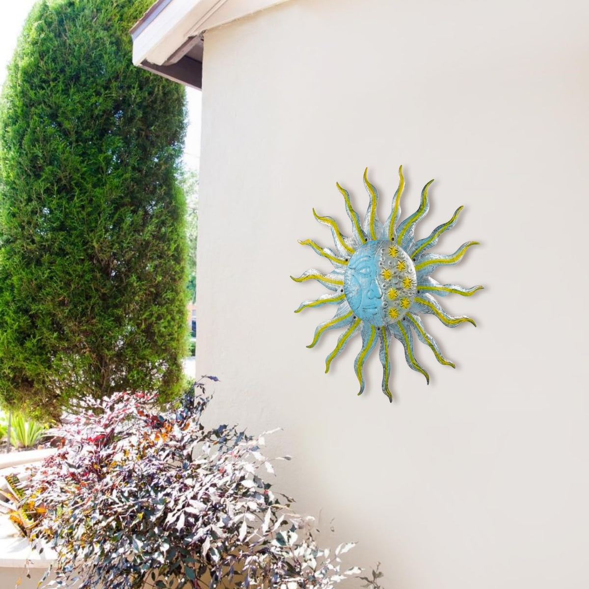 Dreamskip garden patio wall decor brings celestial charm outdoors.