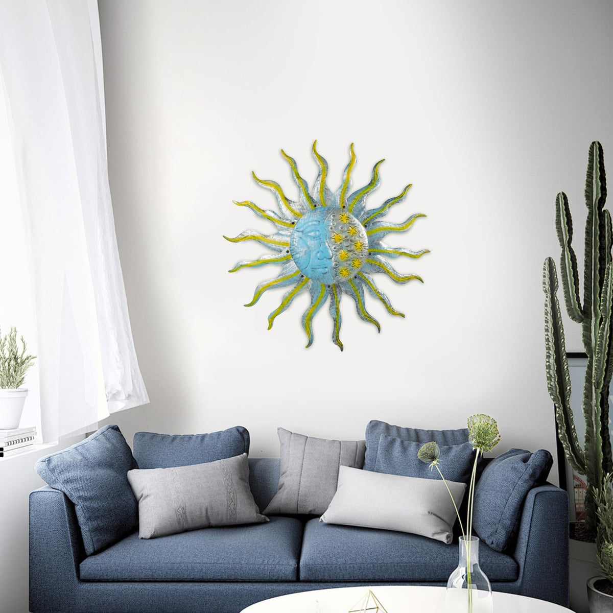 Dreamskip large sun wall decor is easy to assemble.