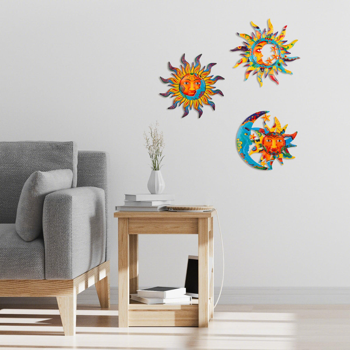 Dreamskip metal wall art set offers versatile three-style display