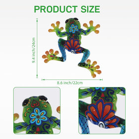 Dreamskip outdoor frog decor suitable for patio and fence display.
