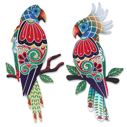 Dreamskip outdoor wall decor parrot wall art enhances fences and walls with vivid, lasting color.