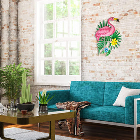 Dreamskip flamingo decor with rust-resistant paint for outdoors.