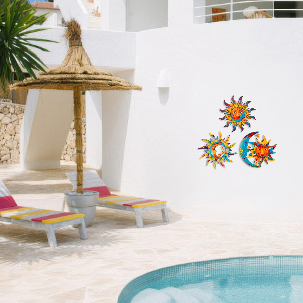 Dreamskip sun-moon trio wall art blends daytime energy with calm