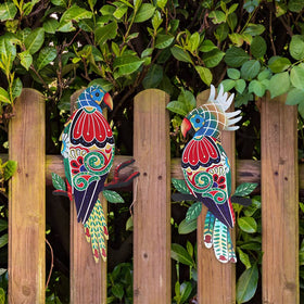Dreamskip talavera-style bird wall art adds cultural glamour to patios and gardens.