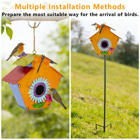 DREAMSOUL bird house entrance hole 1.6-inch ensures safe nesting.