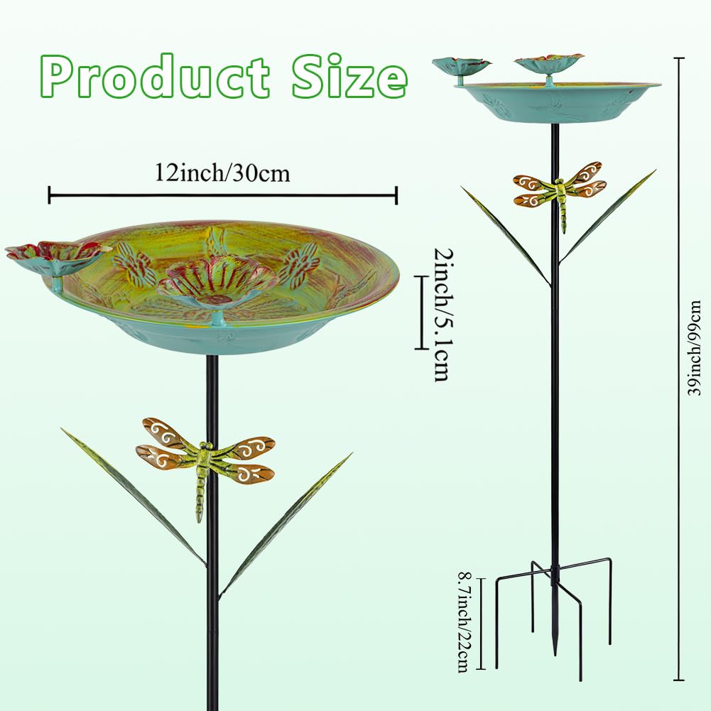 DREAMSOUL lotus feeders line the edge inviting visiting birds to feed and bathe.