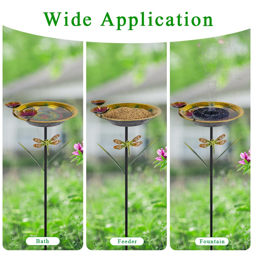 DREAMSOUL tall bird bath garden decor elevates outdoor spaces.