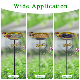 DREAMSOUL tall bird bath garden decor elevates outdoor spaces.