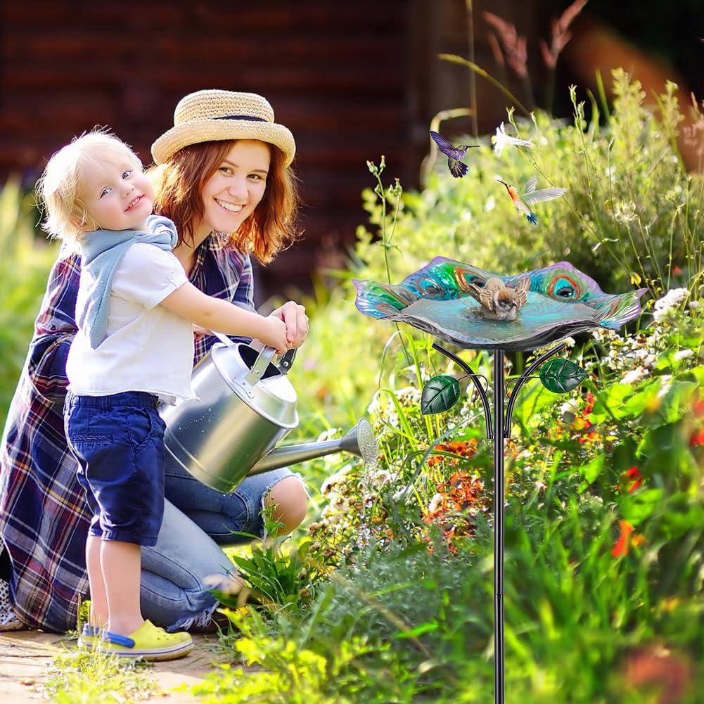 Dreamysoul easy clean birdbath surface stays tidy with simple wipe downs.