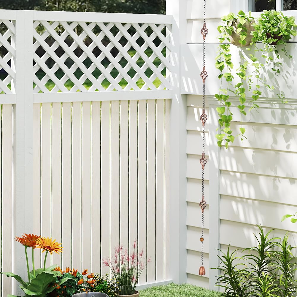 Dreamysoul eaves drainage rain chain blends functionality and charm for porches and terraces.