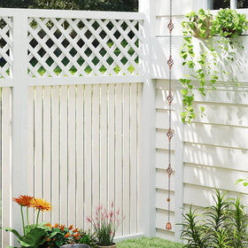 Dreamysoul eaves drainage rain chain blends functionality and charm for porches and terraces.