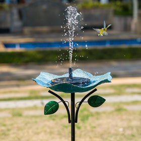 dreamysoul freestanding metal bird bath ready for placement