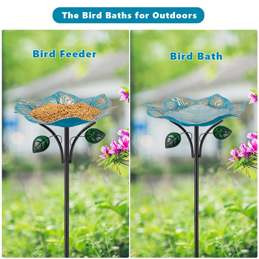 dreamysoul gift-ready outdoor bird bath for bird lovers