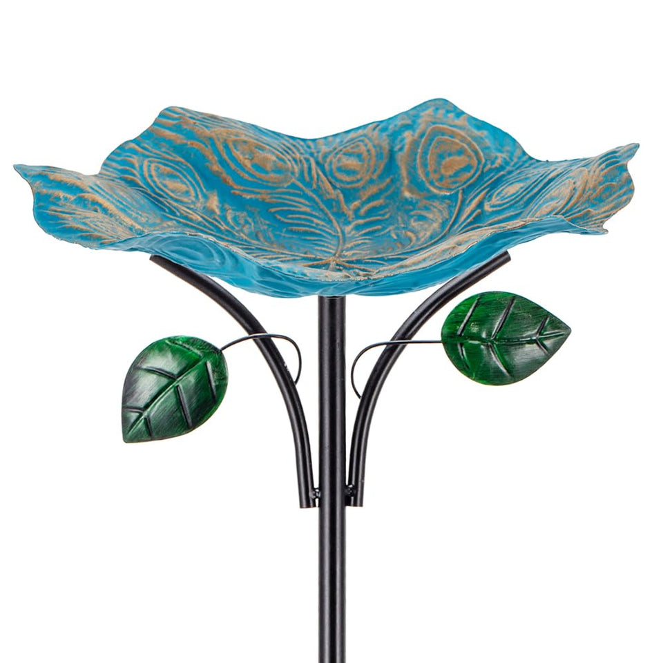 dreamysoul Lotus bird bath with lotus-inspired bowl to attract birds