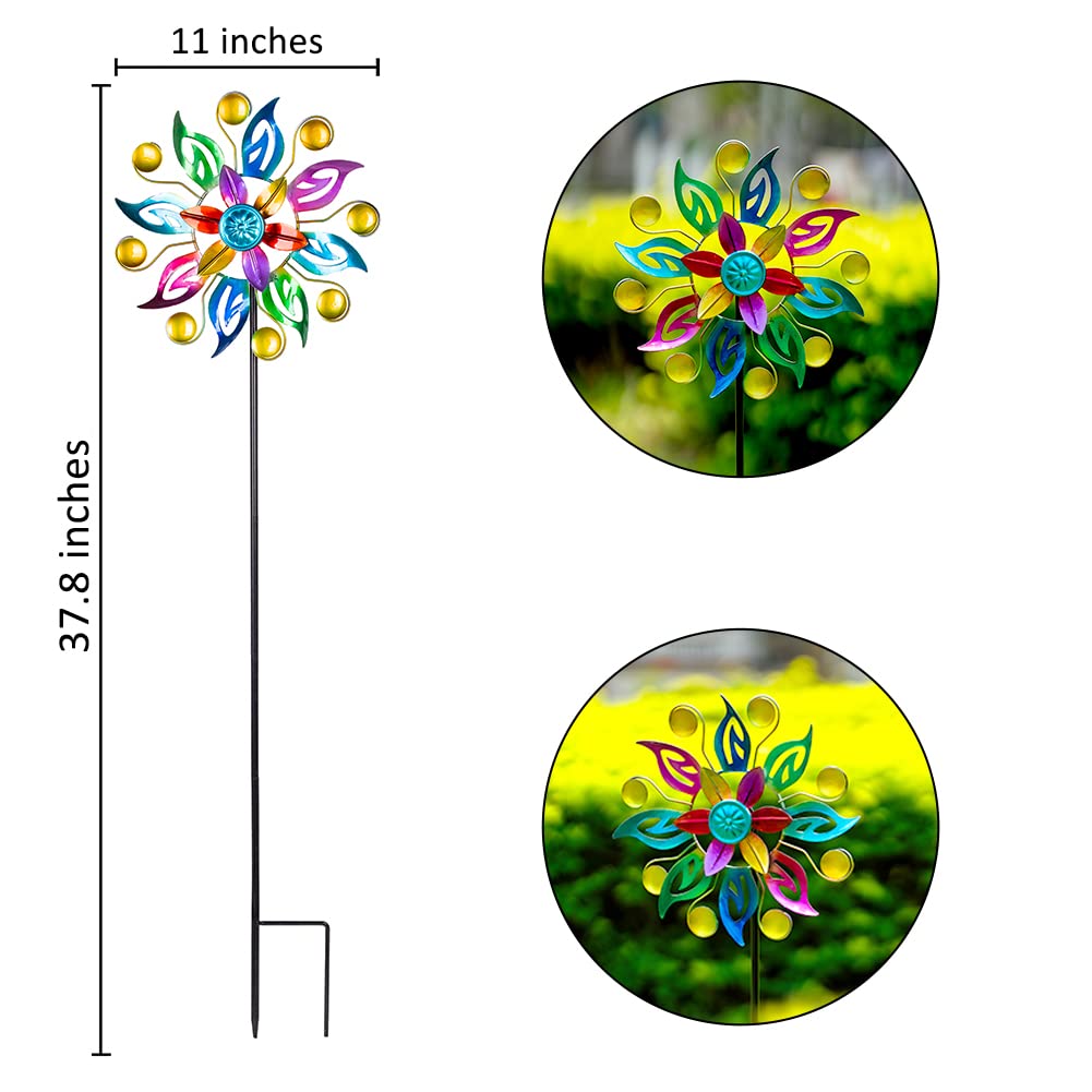 Dreamysoul metal pinwheel outdoor decor for yard and patio.
