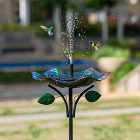 Dreamysoul colorful lotus design brightens patios and lawns.