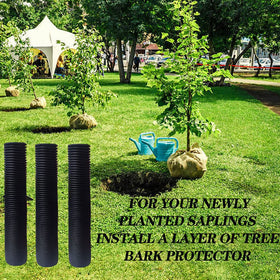 DredQcco 15.7-inch tall guards wrapped around a trunk protect saplings
