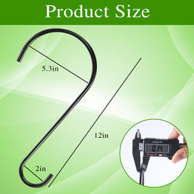 Dreecy large S-hook for bird feeders provides sturdy outdoor mounting.