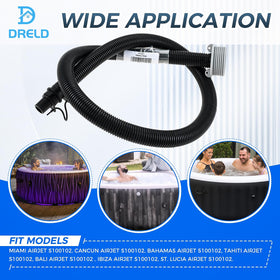 DRELD P6931 PVC hose delivers durable, leak-resistant spa inflation.