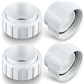 Dreyoo 4-piece 2-inch pump union nuts for secure connections.