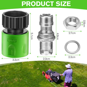Dreyoo deck wash adapter quick-connect attachment makes mower washing effortless.