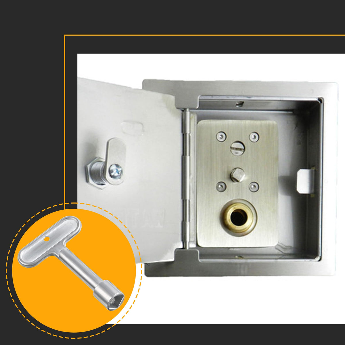 Dreyoo hydrant key corrosion-resistant design for long outdoor use