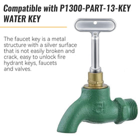 Dreyoo hydrant key with ergonomic grip for easier operation