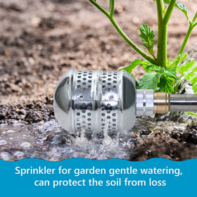 Dreyoo lightweight garden sprinkler in action for easy irrigation