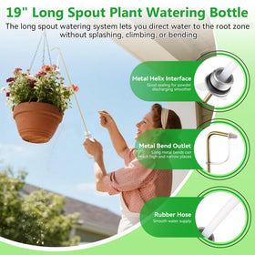 Dreyoo narrow nozzle enables controlled hydration at plant base.