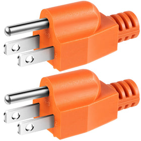 Dreyoo neutral grounding plug connected to a portable generator for RV safety.