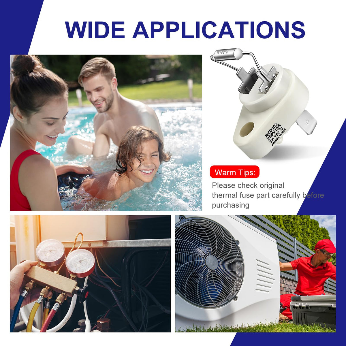 Dreyoo pool heater replacement parts support easy maintenance and uptime