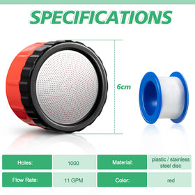 Dreyoo PTFE tape seals hose for airtight, leak-free connections.