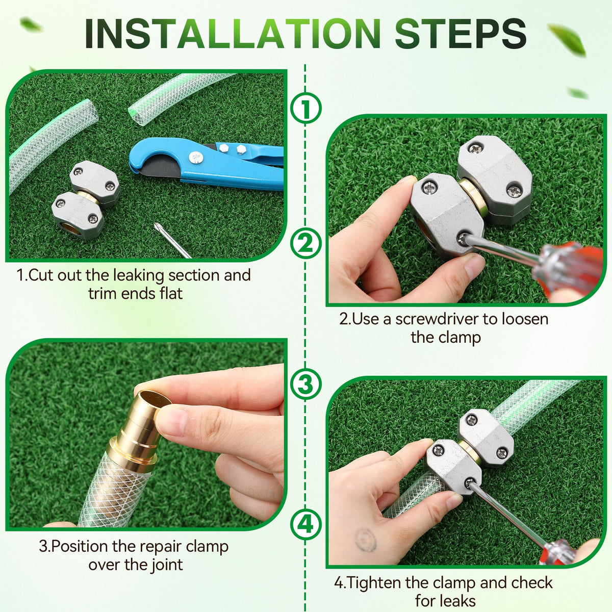 Dreyoo four-pack enables multiple hose repairs or emergency fixes.