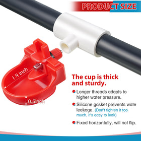 Dreyoo clamps secure the pipes for a leak-free setup.