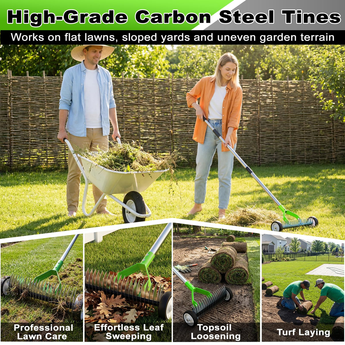 Rust-resistant yard tool built to endure seasonal use