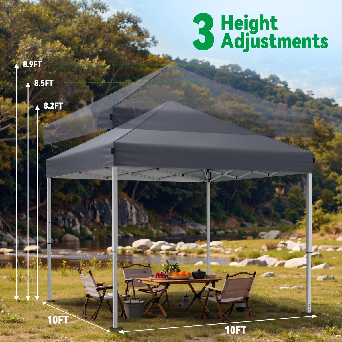 Driftalia canopy fabric with UPF 50+ protects from sun.