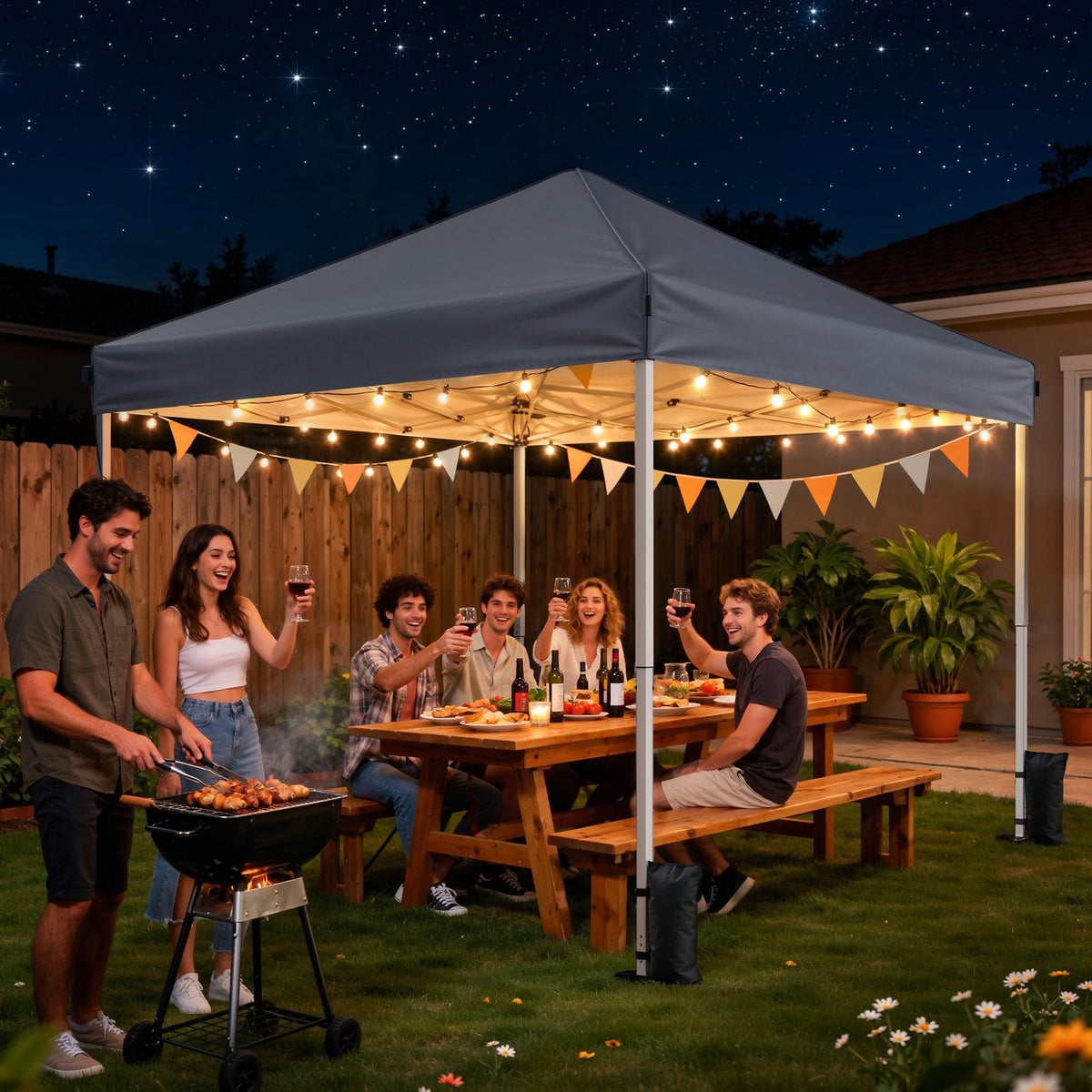 Driftalia sturdy steel frame with powder coating for outdoor use.