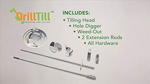 DRILLTILL 3in1 heads ready for tilling and weeding tasks.