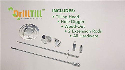 DRILLTILL 3in1 heads ready for tilling and weeding tasks.