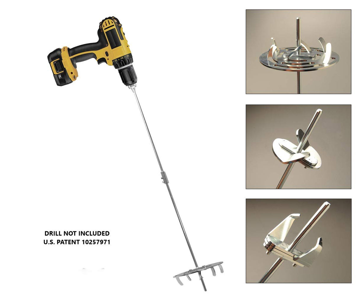 DRILLTILL cordless drill compatibility enables easier garden tasks.