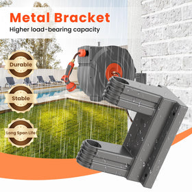DRINCOSH 180-degree swivel bracket enabling flexible watering around corners
