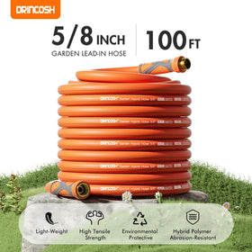 DRINCOSH lightweight hose 100ft ideal for quick setups and simple storage.